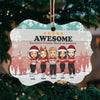 Excellent Friends Would Recommend - Personalized Custom Benelux Shaped Wood Christmas Ornament - Coworker, Office, Employee Appreciation, Farewell Gift, Work Friend, Colleagues Friendship