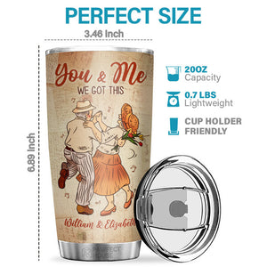 When I Tell You I Love You, I Don't Say It Out Of Habit - Personalized Tumbler - To My Wife, Gift For Wife, Anniversary, Engagement, Wedding, Marriage Gift