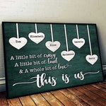 A Whole Lot Of Love - Personalized Horizontal Poster - Gift For Couples, Husband Wife
