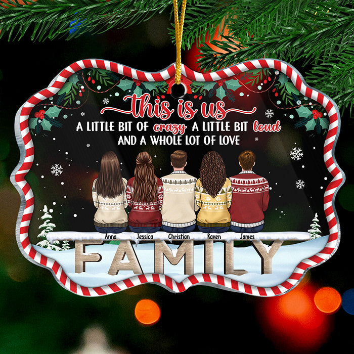 A Whole Lot Of Love - Personalized Custom Benelux Shaped Acrylic Christmas Ornament - Gift For Family, Christmas Gift