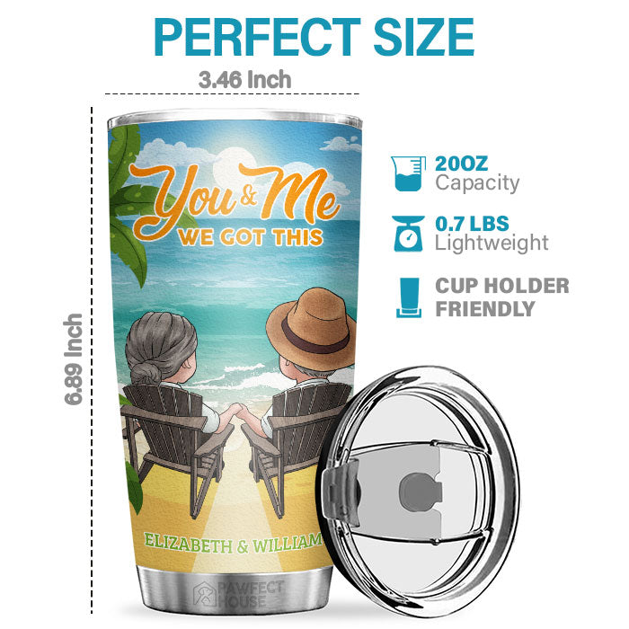 The Day I Met You I Have Found The One Whom My Soul Loves - Personalized Tumbler - Gift For Couple, Husband Wife, Anniversary, Engagement, Wedding, Marriage Gift