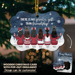 Custom Name Christmas Gifts for Best Friends - Personalized Pop Out Ornament Card