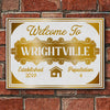 Welcome To - Personalized Family Metal Sign