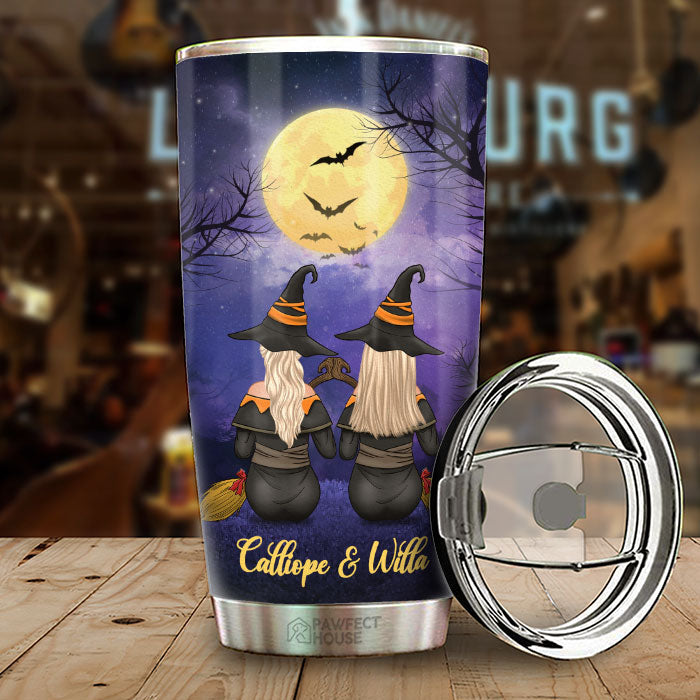 I hope We’re Friends Until We Die - Personalized Witch Tumbler - Gift For Witches, Bestie, Best Friend, Sister, Birthday Gift For Bestie And Friend, Halloween Gift