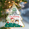 On The Naughty List, We Regret Nothing - Personalized Custom Christmas Tree Shaped Acrylic Christmas Ornament - Gift For Pet Lovers, Christmas Gift