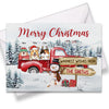 Merry Christmas Family Warmest Wishes - Personalized Custom Christmas Postcard, Christmas Card, Greeting Cards - Gift For Pet Lovers, Christmas Gift