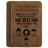 The Best Dad In The World - Personalized Card Wallet - Gift For Dad