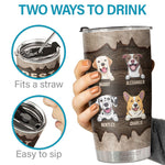 Best Dog Dad Ever - Personalized Tumbler - Gift For Dog Lovers, Dog Owners, Dog Gift, Gift For Pet Lovers