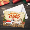 Meowy Catmas - Cat Personalized Custom Postcard, Greeting Cards - Christmas Gift For Pet Owners, Pet Lovers