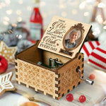 Those We Love Don't Go Away - Personalized Music Box - Upload Image, Memorial Gift, Sympathy Gift
