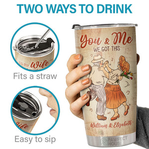 When I Tell You I Love You, I Don't Say It Out Of Habit - Personalized Tumbler - To My Wife, Gift For Wife, Anniversary, Engagement, Wedding, Marriage Gift