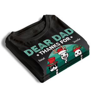 Thanks Dad For Creating a Freakin' Legend - Family Personalized Custom Unisex T-shirt, Hoodie, Sweatshirt - Christmas Gift For Dad