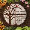 Cardinals Appear We Know Angels Are Near - Personalized Memorial Stone, Human Grave Marker - Memorial Gift, Sympathy Gift