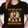I'm A Cat Mom By Day, Witch By Night - Personalized Unisex T-Shirt, Hoodie, Sweatshirt - Gift For Witches, Gift For Pet Lovers, Halloween Gift