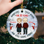 Custom Name Anniversary Gifts for Couples - Personalized Ornament