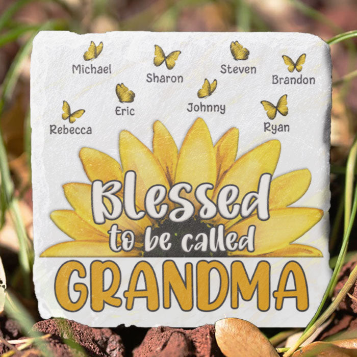 Love Being Called Grandma - Personalized Garden Stone - Gift For Grandma, Grandparents