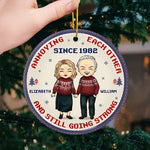 Custom Name Anniversary Christmas Couple Gifts - Personalized Ornament