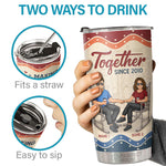 Together Since, Making Memories With You Is My Favorite Thing To Do - Personalized Tumbler - Gift For Couple, Husband Wife, Anniversary, Engagement, Wedding, Marriage Gift