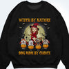 Witch By Nature But Dog Mom By Choice - Personalized Unisex T-Shirt, Hoodie, Sweatshirt - Gift For Witches, Gift For Pet Lovers, Halloween Gift