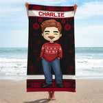 Friendship Is The Greatest Gift Of Life - Bestie Personalized Custom Beach Towel - Christmas Gift For Best Friends, BFF, Sisters
