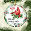 We Are Always With You - Personalized Custom Round Shaped Wood Christmas Ornament