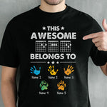 Custom Name Handprint and Paw Print Family Gifts - Personalized Apparel