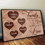 Family - A Little Bit Of Crazy - Personalized Horizontal Poster