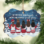 We're Like A Really Small Gang - Personalized Custom Benelux Shaped Wood Christmas Ornament - Gift For Bestie, Best Friend, Sister, Birthday Gift For Bestie And Friend, Christmas Gift