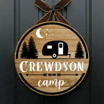 Time To Go Camping - Personalized Camping Door Sign