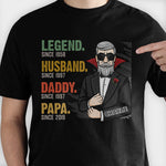 Legend Husband Daddy Grandpa  - Personalized Unisex T-Shirt