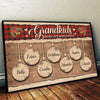 Merry Christmas With Our Family - Personalized Horizontal Poster