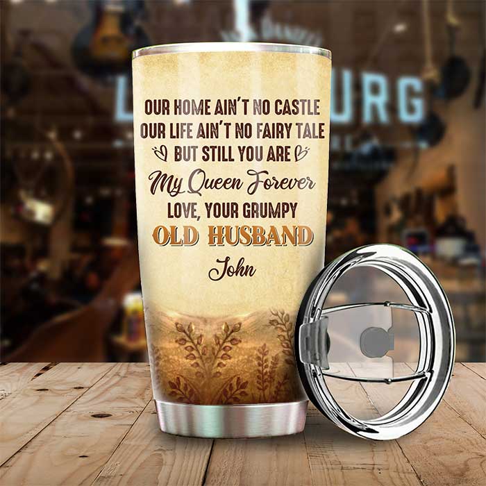 Love, Your Grumpy Old Husband - Personalized Tumbler - Gift For Couples, Husband Wife
