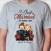 Just Married - Personalized Unisex T-shirt, Hoodie - Gift For Couples, Husband Wife