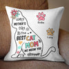 Happy Mother Day To Cat Mom - Personalized Cat Pillow (Insert Included)