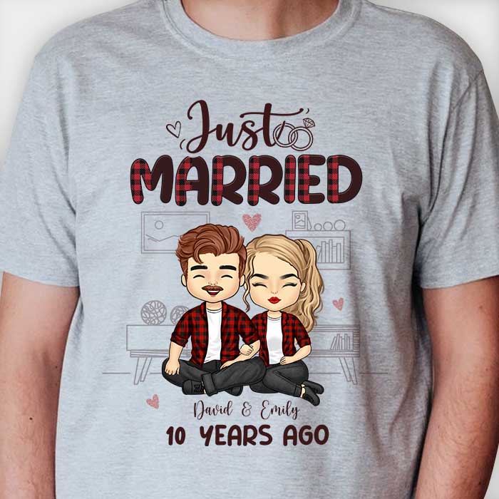 We Just Got Married Many Years Ago - Personalized Unisex T-shirt, Hoodie - Gift For Couples, Husband Wife
