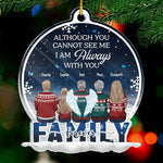 Not A Day Goes By That You're Not Missed - Memorial Personalized Custom Ornament - Acrylic Snow Globe Shaped - Sympathy Gift, Christmas Gift For Family Members