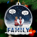I Miss You More Than Anything - I'm Always With You - Memorial Personalized Custom Ornament - Acrylic Snow Globe Shaped - Sympathy Gift, Christmas Gift For Family Members