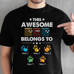 Custom Name Handprint and Paw Print Family Gifts - Personalized Apparel