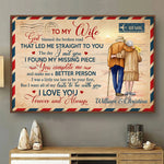 Custom Name Romantic Anniversary Gifts for Wife - Personalized Poster