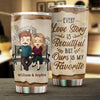 Our Love Story Is My Favorite - Gift For Couples, Personalized Tumbler