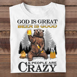 Funny Bear Beer Camping Gifts for Men - Apparel