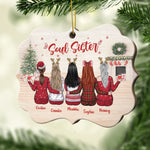 Custom Soul Sister Christmas Gifts for Friends - Personalized Ornament
