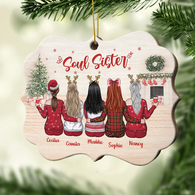 Always Better Together - Personalized Custom Benelux Shaped Wood Christmas Ornament