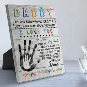 Daddy I Love You Happy Father's Day - Gift for Dad, Personalized Canvas