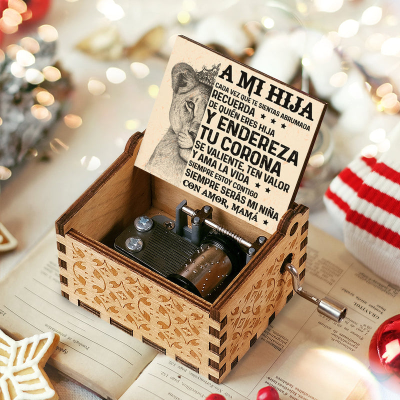 A Mi Hija Con Amor - Caja De Música - Regalo Para Hija Spanish