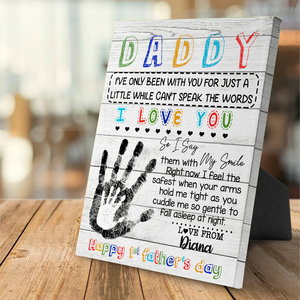 Daddy I Love You Happy Father's Day - Gift for Dad, Personalized Canvas