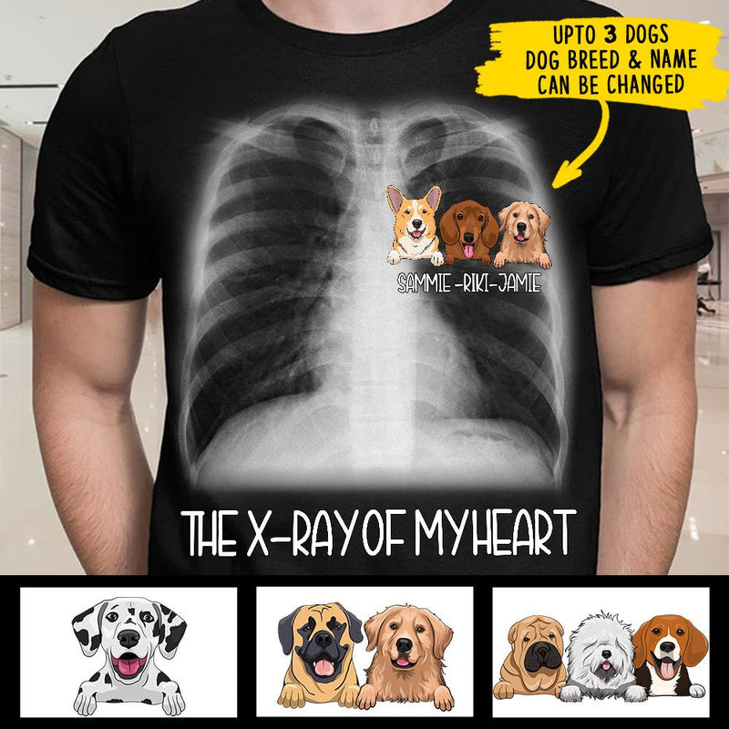 Dog - X-ray Of My Heart - Funny Personalized Dog T-shirt