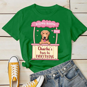 Dog's Kisses Fix Everything - Personalized Custom Unisex T-shirt.