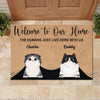 Welcome To My Home - Funny Personalized Cat Decorative Mat (WW)