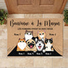 Les humains vivent ici avec nous French - Funny Personalized Pet Decorative Mat